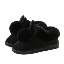 Load image into Gallery viewer, Comfortable Fashion Autumn Winter Cotton Slippers Rabbit Ear Home Indoor Slippers Winter Warm Shoes Womens Cute Plush Slippers Warm Indoor Slippers For Women Fleece Plush Bedroom Winter Boots
