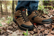 Load image into Gallery viewer, Comfortable Outdoor Waterproof Hiking Boots Men's Spring And Autumn Hiking Wear-Resistant Mountain Sports Boots Hunting Shoes High Waterproof Hiking Boots Outdoor Lightweight Mens Shoes
