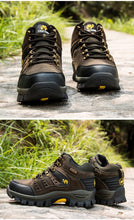 Load image into Gallery viewer, Comfortable Outdoor Waterproof Hiking Boots Men's Spring And Autumn Hiking Wear-Resistant Mountain Sports Boots Hunting Shoes High Waterproof Hiking Boots Outdoor Lightweight Mens Shoes
