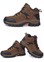 Load image into Gallery viewer, Comfortable Outdoor Waterproof Hiking Boots Men's Spring And Autumn Hiking Wear-Resistant Mountain Sports Boots Hunting Shoes High Waterproof Hiking Boots Outdoor Lightweight Mens Shoes
