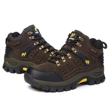 Load image into Gallery viewer, Comfortable Outdoor Waterproof Hiking Boots Men's Spring And Autumn Hiking Wear-Resistant Mountain Sports Boots Hunting Shoes High Waterproof Hiking Boots Outdoor Lightweight Mens Shoes
