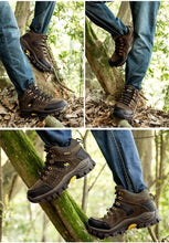 Load image into Gallery viewer, Comfortable Outdoor Waterproof Hiking Boots Men's Spring And Autumn Hiking Wear-Resistant Mountain Sports Boots Hunting Shoes High Waterproof Hiking Boots Outdoor Lightweight Mens Shoes
