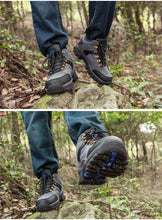 Load image into Gallery viewer, Comfortable Outdoor Waterproof Hiking Boots Men's Spring And Autumn Hiking Wear-Resistant Mountain Sports Boots Hunting Shoes High Waterproof Hiking Boots Outdoor Lightweight Mens Shoes
