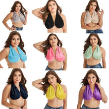 Load image into Gallery viewer, Comfortable Women Towel Bra Chest Hanging Neck Wrapped Big Bra Breastfeeding Lightweight Ladies Towel Bra
