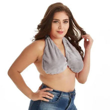 Load image into Gallery viewer, Comfortable Women Towel Bra Chest Hanging Neck Wrapped Big Bra Breastfeeding Lightweight Ladies Towel Bra
