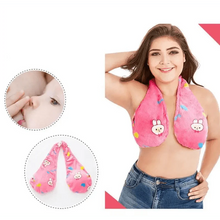 Load image into Gallery viewer, Comfortable Women Towel Bra Chest Hanging Neck Wrapped Big Bra Breastfeeding Lightweight Ladies Towel Bra
