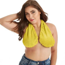 Load image into Gallery viewer, Comfortable Women Towel Bra Chest Hanging Neck Wrapped Big Bra Breastfeeding Lightweight Ladies Towel Bra
