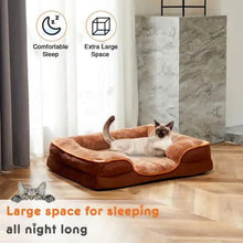 Load image into Gallery viewer, ComfyPet Orthopedic Memory Foam Bed - Medium Brown
