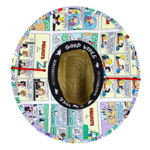 Load image into Gallery viewer, Peter Grimm Peanuts Comic Strip - Rye Straw Lifeguard Hat
