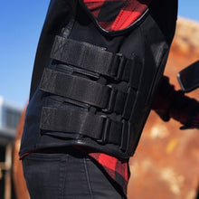 Load image into Gallery viewer, Commando Men's Leather Swat Style Motorcycle Vest
