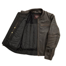 Load image into Gallery viewer, Commuter Men's Motorcycle Leather Jacket
