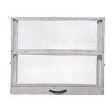 Load image into Gallery viewer, Compact Grey Rabbit Hutch with Folding Runway
