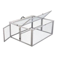 Load image into Gallery viewer, Compact Grey Rabbit Hutch with Folding Runway
