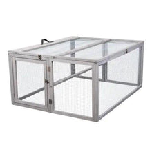 Load image into Gallery viewer, Compact Grey Rabbit Hutch with Folding Runway
