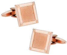 Load image into Gallery viewer, Contemporary Rose Gold Cufflinks
