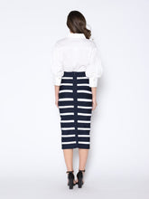 Load image into Gallery viewer, Contrast Color Striped Midi Bandage Bodycon Skirt
