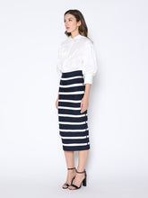 Load image into Gallery viewer, Contrast Color Striped Midi Bandage Bodycon Skirt
