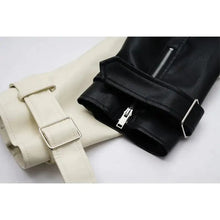 Load image into Gallery viewer, Contrast Vegan Leather Jacket
