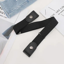 Load image into Gallery viewer, Cool Buckle-Free Stretch Elastic Waist Belt Unisex Style No Buckle Fashion Waistbands For Men And Women Simple Black Stretch Belt Invisible Elastic Belt For Jeans Pants Dresses
