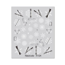 Load image into Gallery viewer, Cool Geometrics Pattern Water Decals Stickers Flower Leaves Slider For Nails Spring Summer Nail Art Decoration Tattoos Women Nail Art Stickers Water Transfer Decals Design Nail Art Supplies Manicure Acrylic Nail Foil Stencils Decorations
