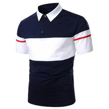 Load image into Gallery viewer, Cool Polo Men Shirt Nice Short Sleeve Polo Shirt Contrast More Color Polo New Clothing Summer Streetwear Casual Fashion Men Tops Men's Golf Polo Shirt Short Sleeve Tactical Polo Shirts Slim Fit Casual Tennis T-Shirt
