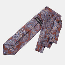 Load image into Gallery viewer, Cortina - Silk Jacquard Tie - Copper
