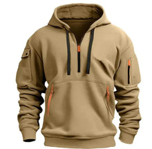 Load image into Gallery viewer, Cotton Dropped Shoulder Hooded Sweatshirt

