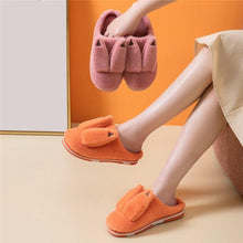 Load image into Gallery viewer, Couples Home Slippers Warm Cute Womans Mens Slipper Winter Shoes New Fashion Casual Fur Plush Slides Winter Slippers For Women House Slippers Fluffy Soft Comfy Fuzzy Slippers Faux Fur Plush Anti-Skid Slippers
