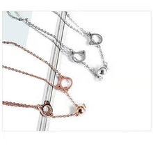 Load image into Gallery viewer, Couples Magnet Attract Bracelets Solid Color Simple Cute Cat Best Friend Bracelet Jewelry Magnet Bracelet Creative Attractive Stainless Steel Chain Bracelet For Women Men Valentine's Day Gift
