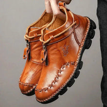 Load image into Gallery viewer, MANDOTOS Cowhide Leather Mens Boots Cushioned Insole Rugged Sole All Day Comfort Durable Construction
