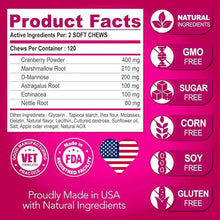 Load image into Gallery viewer, Cranberry Dog UTI &amp; Bladder Control Chews
