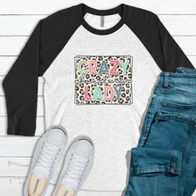 Load image into Gallery viewer, Crazy Christmas Lady Raglan Tee
