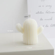 Load image into Gallery viewer, Creative Handmade Cactus Candle Pack Cactus Candles Handmade Delicate Succulent Cactus Candles Flameless Tea Lights Candle Aromatherapy For Decor Birth Photo Props Aromatherapy Candle Ornaments Soy Wax Aromatherapy Small Candles Scented Relaxing Candles
