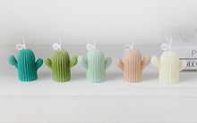 Load image into Gallery viewer, Creative Handmade Cactus Candle Pack Cactus Candles Handmade Delicate Succulent Cactus Candles Flameless Tea Lights Candle Aromatherapy For Decor Birth Photo Props Aromatherapy Candle Ornaments Soy Wax Aromatherapy Small Candles Scented Relaxing Candles

