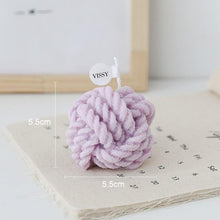 Load image into Gallery viewer, Creative Handmade Wool Ball Candle Scented Candle Hand Poured Scented Handmade Candle Decorative Candle For Bedroom Bathroom  Aromatherapy Candle Gift Box Essential Oil Scented Candle Home Decoration
