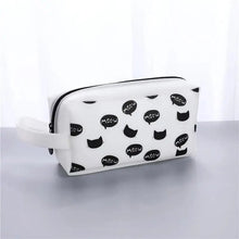 Load image into Gallery viewer, Creative Leather Black Large Capacity  Pencil Pouch For Students Unique Colors Stationery Office Pencil Cases
