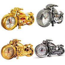 Load image into Gallery viewer, Creative Motorcycle Motorbike Pattern Non Ticking Analog Alarm Clock  Alarm Clock Desk Clock Creative Home Birthday Gift Cool Clock
