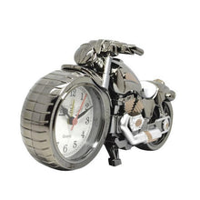 Load image into Gallery viewer, Creative Motorcycle Motorbike Pattern Non Ticking Analog Alarm Clock  Alarm Clock Desk Clock Creative Home Birthday Gift Cool Clock
