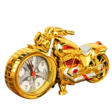 Load image into Gallery viewer, Creative Motorcycle Motorbike Pattern Non Ticking Analog Alarm Clock  Alarm Clock Desk Clock Creative Home Birthday Gift Cool Clock
