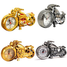 Load image into Gallery viewer, Creative Motorcycle Motorbike Pattern Non Ticking Analog Alarm Clock  Alarm Clock Desk Clock Creative Home Birthday Gift Cool Clock
