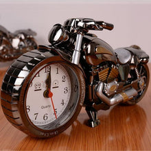 Load image into Gallery viewer, Creative Motorcycle Motorbike Pattern Non Ticking Analog Alarm Clock  Alarm Clock Desk Clock Creative Home Birthday Gift Cool Clock
