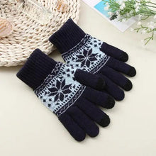 Load image into Gallery viewer, Creative New  Fashion Snow Printing Gloves Mobile Phone Touch Screen Knitted Gloves Winter Thick And Warm Gloves For Men And Women Touchscreen Gloves Stretch Knitted Mechanic Winter Warm Gloves
