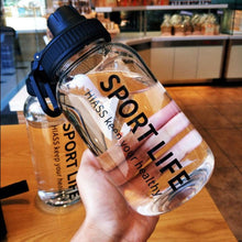 Load image into Gallery viewer, Creative Water Bottle Glass Drink Bottles For Camping Hiking Climbing Sport Bottle Portable Bottle Drinkware Eco-friendly Wide Mouth Glass Drinking Water Bottle Reusable Sport Water Bottles for Gym Hiking
