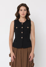 Load image into Gallery viewer, Crew Neck Front Pockets Vest
