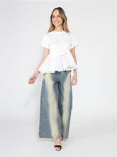 Load image into Gallery viewer, Crew Neck Oversized Bow Top
