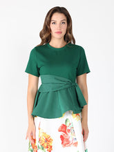 Load image into Gallery viewer, Crew Neck Oversized Bow Top
