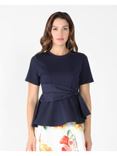 Load image into Gallery viewer, Crew Neck Oversized Bow Top
