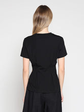 Load image into Gallery viewer, Crewneck Short Sleeve Color Contrast T-shirt
