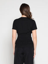 Load image into Gallery viewer, Crewneck Short Sleeve Color Contrast T-shirt
