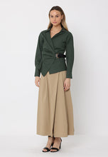 Load image into Gallery viewer, Cross Body Belt Design Side Gathered Top
